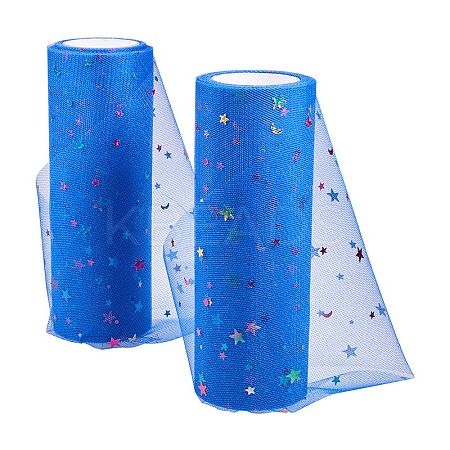 Star Sequin Deco Mesh Ribbons OCOR-BC0006-04N-1
