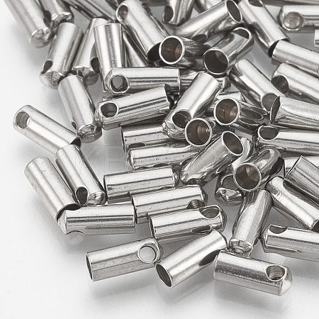Tarnish Resistant 201 Stainless Steel Cord Ends LS-X-STAS-S028-42-1