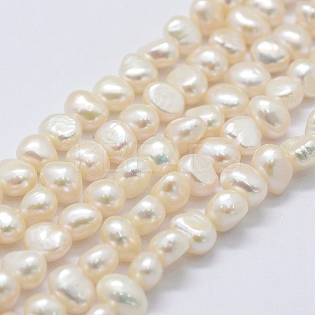 Natural Cultured Freshwater Pearl Beads Strands PEAR-K004-13C-01-1