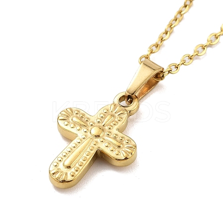 304 Stainless Steel Pendant Nacklaces For Women STAS-S124-01G-04-1
