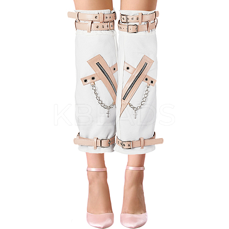 Polyester Leg Sleeves AJEW-WH20042-74A-1