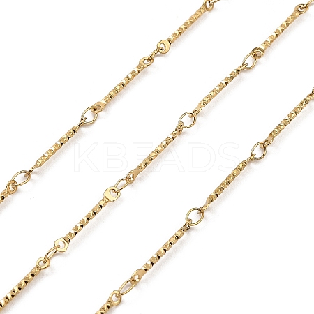 Ion Plating(IP) 304 Stainless Steel Rectangle Link Chains CHS-G025-12G-1