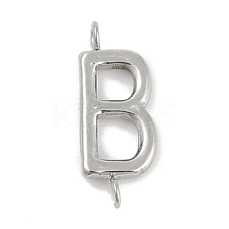304 Stainless Steel Letter Connector Charms LS-STAS-M108-01P-02-1