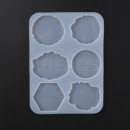 DIY Hexagon & Round & Polygon Phone Grip Ornament Silicone Molds DIY-TAC0022-14-1