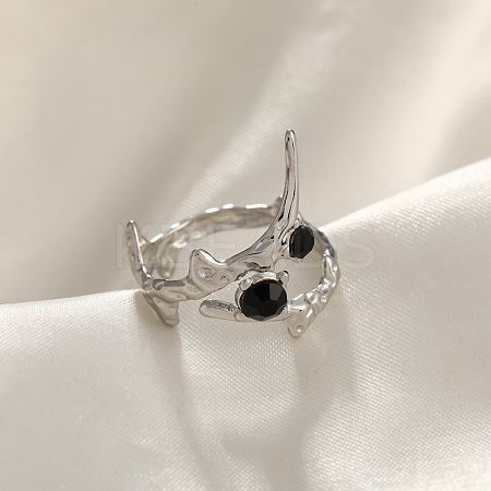 304 Stainless Steel Cuff Open Rings FS-WGD6945-11-1