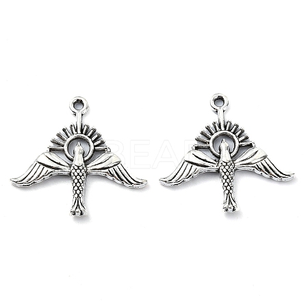 Tibetan Style Alloy Pendant TIBE-H142-02AS-1