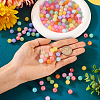 200Pcs 10 Colors Imitation Jelly Acrylic Beads MACR-TA0001-38-4