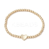 304 Stainless Steel Round Beads Stretch Bracelets BJEW-JB11216-1