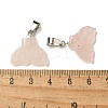 Natural Rose Quartz Pendants G-Z067-01P-07-4