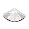 Tarnish Resistant Carved 304 Stainless Steel Fan Pendants LS-X-STAS-N073-10-2