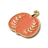 Thanksgiving Day Golden Tone Alloy Enamel Pendants ENAM-M002-01D-G-2