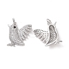 Rack Plating Eco-Friendly Brass Micro Pave Cubic Zirconia Pendants KK-F844-06P-1