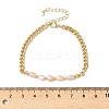 Natural Pearl Beaded Link Bracelets BJEW-A038-02G-5