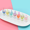 Transparent Resin Pendants RESI-CJC0017-01-4