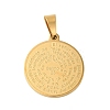 Ion Plating(IP) 304 Stainless Steel Pendants STAS-C103-31G-1