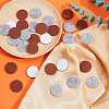 Gorgecraft 160Pcs 2 Colors Felt Self-adhesive Pads FIND-GF0003-78-6