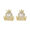 Brass Pave Clear Cubic Zirconia Multi-Strand Links LS-KK-B087-17G-1