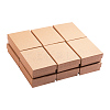 Kraft Cotton Filled Cardboard Paper Jewelry Set Boxes LS-CBOX-R036-11A-2