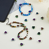 60Pcs 5 Colors Two Tone Glass Beads GLAA-HS0001-16-5