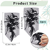 3D Flower Polyester Embroidery Sew on Appliques PATC-WH0008-48B-2