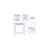 8Pcs PVC Sewing Rulers DIY-NB0012-39-7