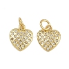 Brass Micro Pave Cubic Zirconia Pendants ZIRC-I367-04G-03-1