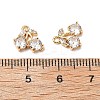 Brass Micro Pave Cubic Zirconia Pendants KK-A259-22G-01-3