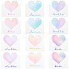 60Pcs 6 Colors Paper Greeting Cards DIY-GF0011-24-1