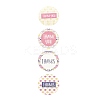 Round PVC Self-Adhesive Paper Stickers DIY-XCP0001-50-6