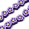 Handmade Polymer Clay Bead Strands CLAY-N011-48A-02-1