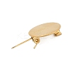 PVD Vacuum Plating 304 Stainless Steel Brooch Cabochon Settings STAS-E547-08J-G-3