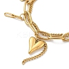 304 Stainless Steel Double-strand Bracelets LS-BJEW-M092-01G-3