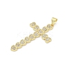 Brass Micro Pave Cubic Zirconia Pendants X-KK-D317-106G-2