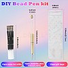 10Pcs ABS Plastic & Iron Ball-Point Pen AJEW-FS0001-41B-3