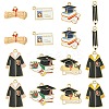 14Pcs 7 Styles Graduation Season Alloy Enamel Pendants ENAM-FS0001-80-1
