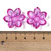 Transparent Acrylic Bead Caps OACR-H118-03B-3