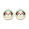 Eco-Friendly Alloy Enamel Pendants ENAM-Q437-057-NR-1