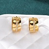 304 Stainless Steel Clear Cubic Zirconia Hoop Earrings EJEW-D331-08A-G-3