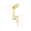 Rack Plating Brass Enamel Pendants KK-U021-16A-G-1