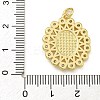 Virgin Mary Theme Rack Plating Brass Micro Pave Clear Cubic Zirconia Pendants KK-Z067-06G-02-3