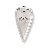 Eco-Friendly Brass Micro Pave Clear Cubic Zirconia Pendants ZIRC-C027-03P-RS-2
