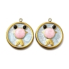 304 Stainless Steel Enamel Pendants STAS-Z163-21G-01-1