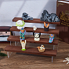 4-Tier Wood Acrylic Organizer Display Riser Rack ODIS-WH0070-13B-4