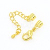 Golden Brass Chain Extender X-KK-A087-G-NR-2