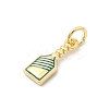 Brass Enamel Pendants KK-Z147-11G-2