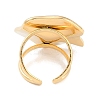 304 Stainless Steel Open Cuff Rings for Women RJEW-S410-01G-04-3