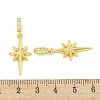 Rack Plating Brass Clear Cubic Zirconia Pendants KK-M291-12G-3