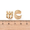 304 Stainless Steel Triple C-Shaped Cuff Earrings EJEW-K268-82G-5