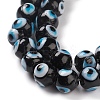 Handmade Evil Eye Lampwork Bead Strands LAMP-M015-02D-4