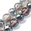 Transparent Electroplate Glass Beads Strands EGLA-N002-34G-F05-1